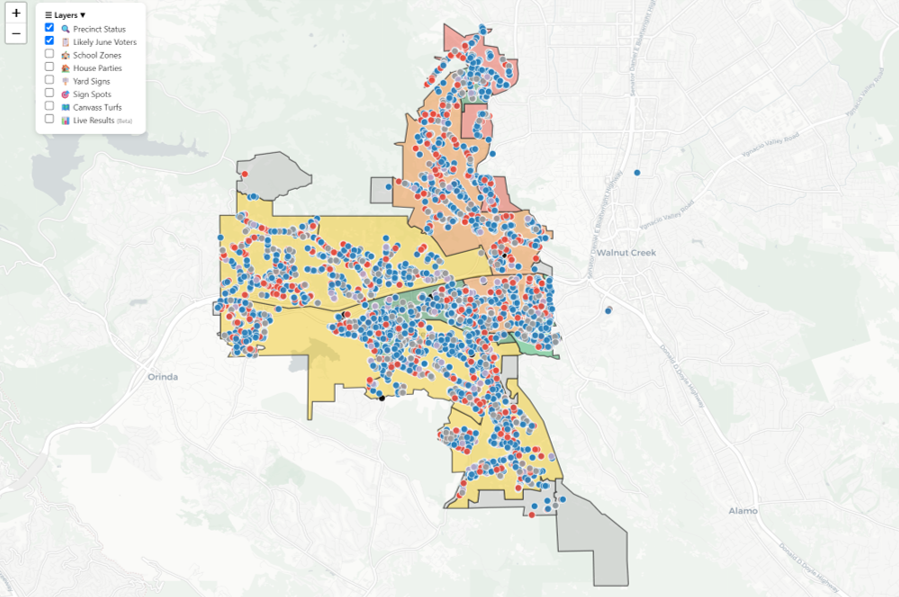 Precinct targeting detail — Lafayette Measure H